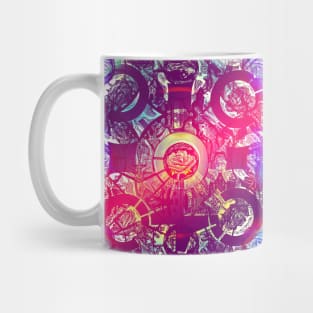 Golden Rose In Chaos Abstract Mug